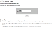 Tablet Screenshot of intranet.cwla.org